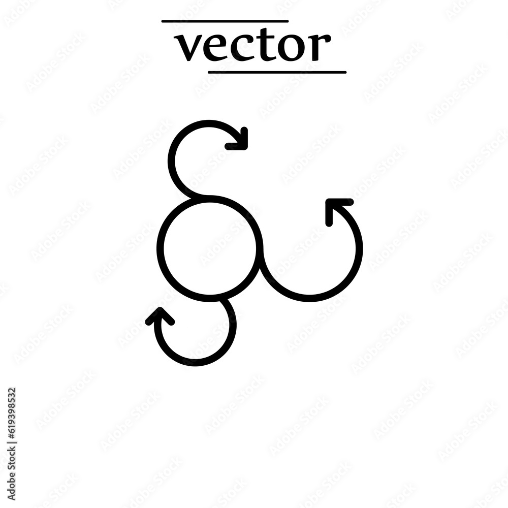 Agile icon, vector illustration flat design on white background..eps Agile icon, vector illustration flat design on white background..eps