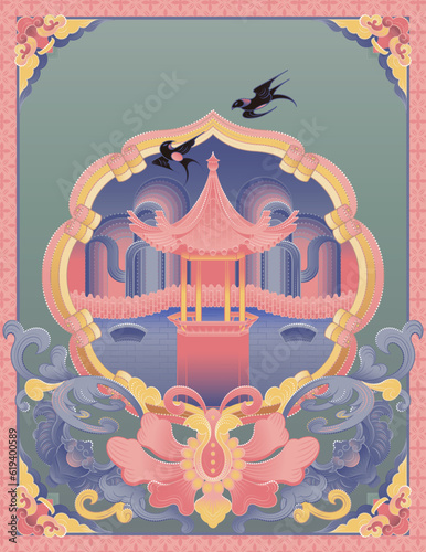 Suzhou national tide illustration