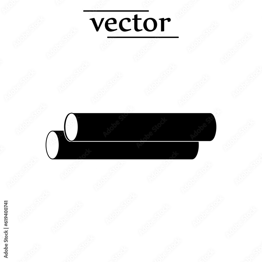 Pipe icon - vector illustration flat design on white background..eps Pipe icon - vector illustration flat design on white background..eps