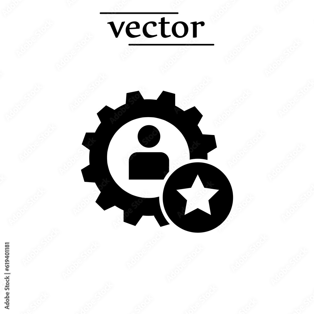 Skills icon, vector illustration flat sign on white background..eps Skills icon, vector illustration flat sign on white background..eps