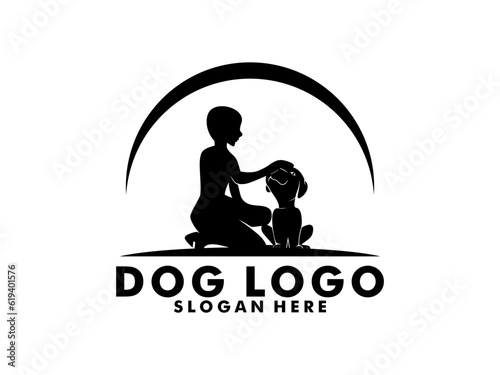 Dog Trainer logo vector template, Training Dog Logo design