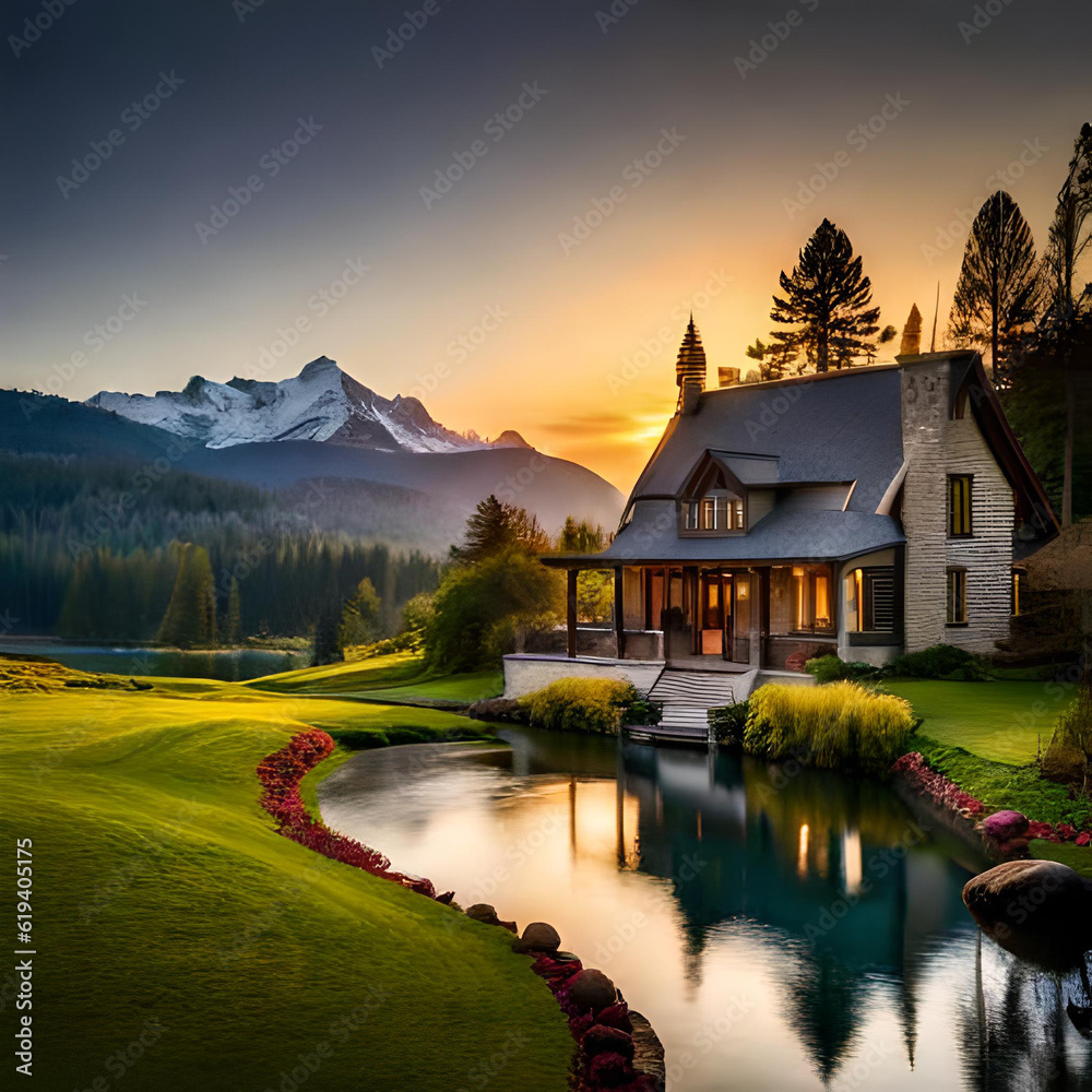 Fototapeta premium lake bled country