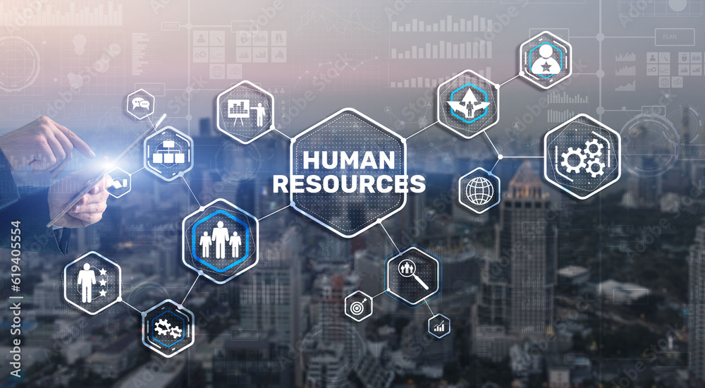 Modern Human Resources Hiring Job Occupation Concept. Business Technology Modern Human Resources Hiring Job Occupation Concept. Business Technology