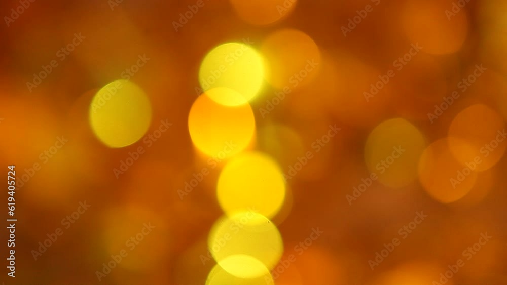 video of gold bokeh