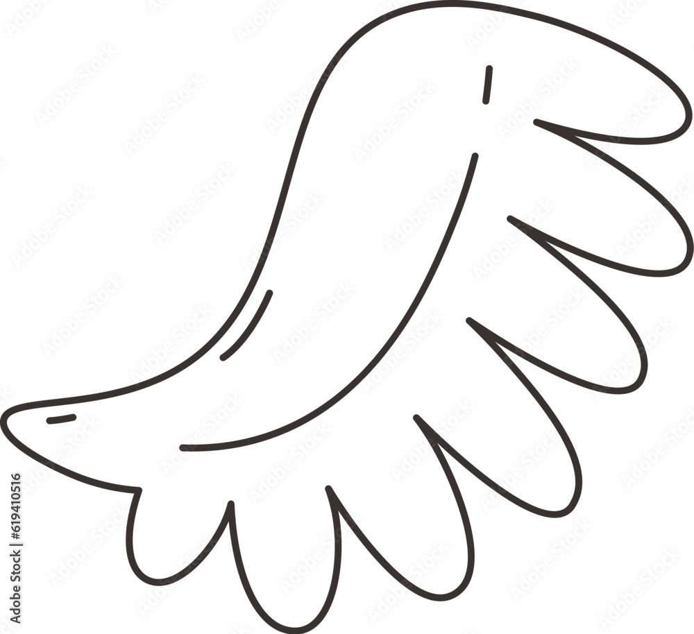 Obraz premium Bird Lined Wing