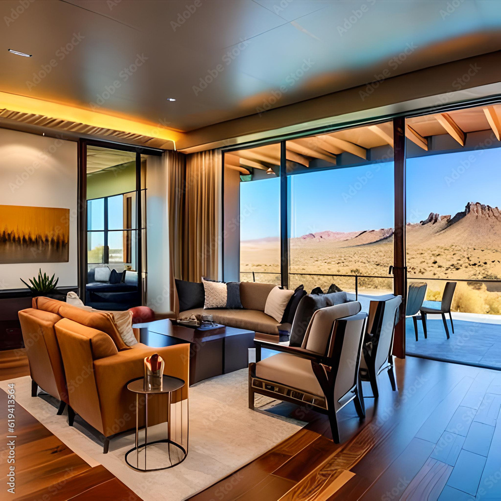 Naklejka premium modern living room