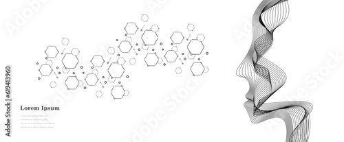 幾何学 AI 人工知能 遺伝子 科学 背景 透過