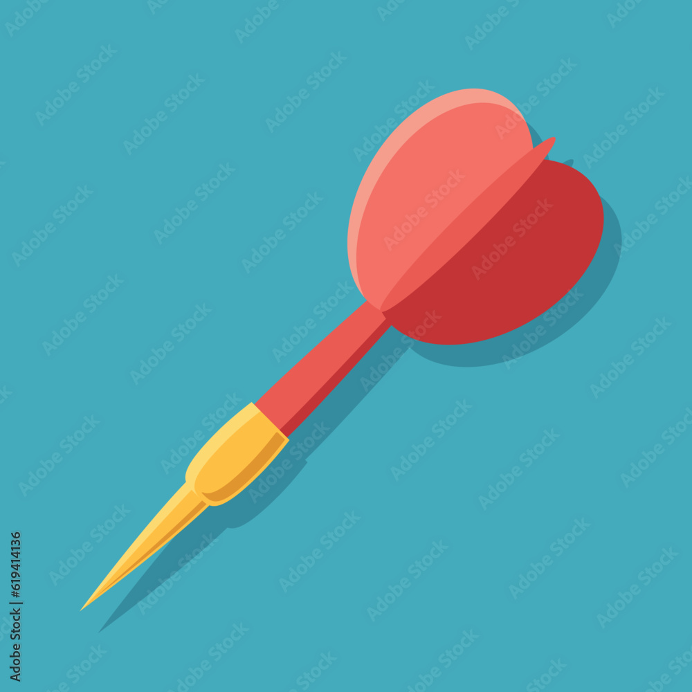 Dart arrow flat style icon vector illustration Dart arrow flat style icon vector illustration