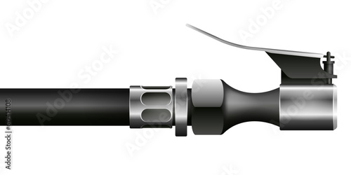 Tire Inflator steel chuck and hose