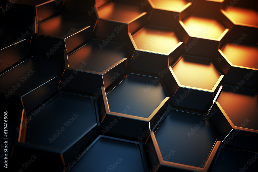 abstract background with hexagons abstract background with hexagons