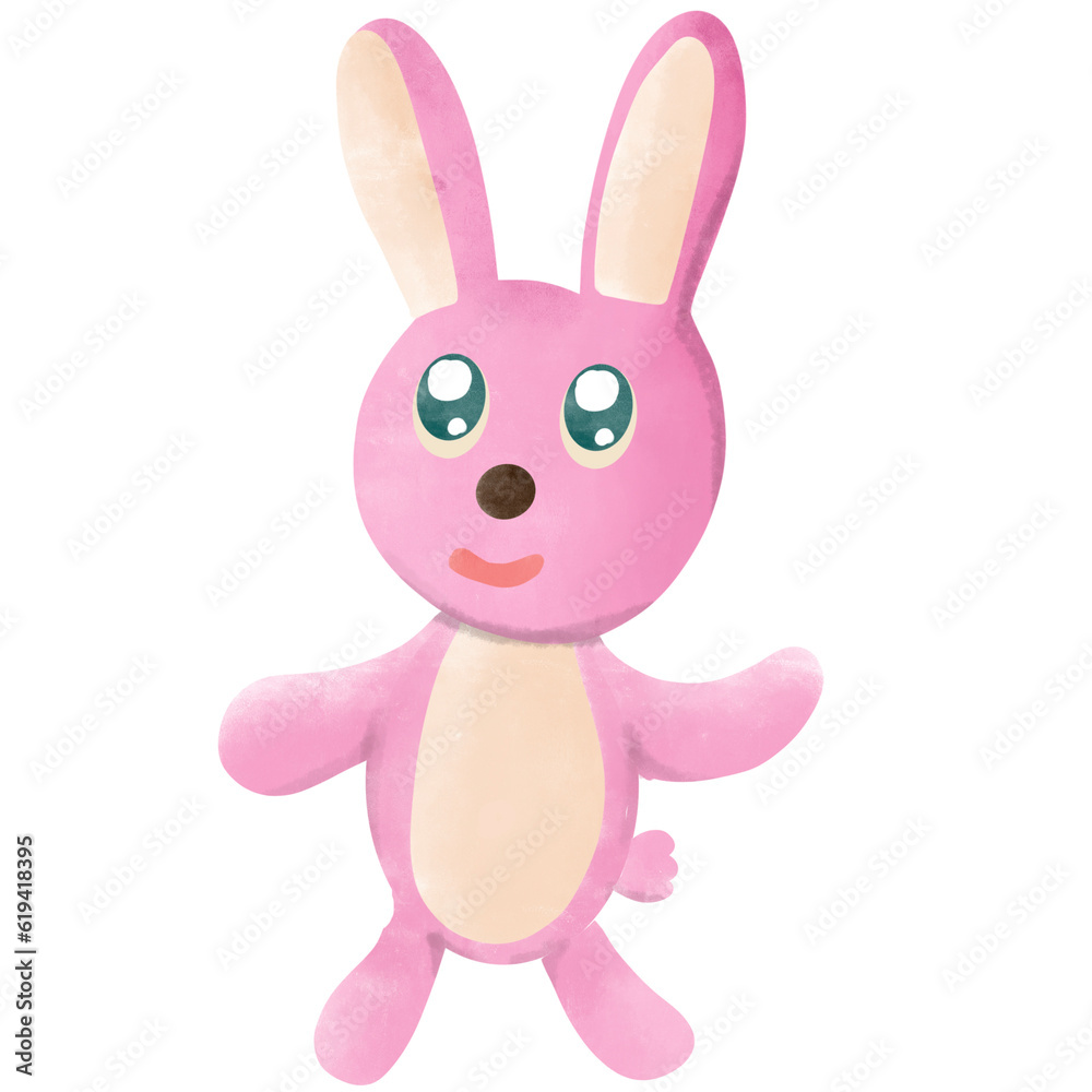 Pink rabbit