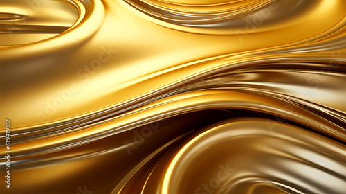 Beauty in Motion, Light Shining on Golding Splash of Oil, Creating Smooth and Elegant Swirls, Ideal for Fuel and Luxury Concepts, generative ai.