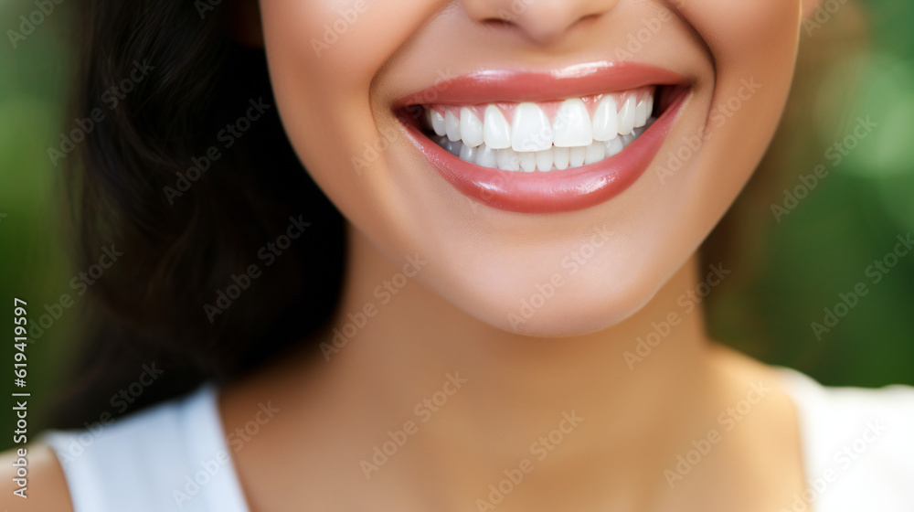 Obraz premium Close up of beautiful teeth