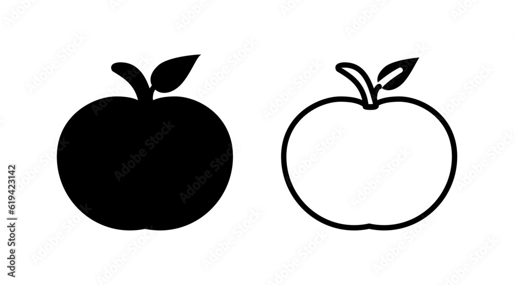 Apple icon vector. apple symbol Apple icon vector. apple symbol