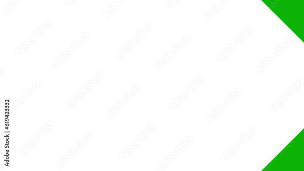 Animated green background from triangular strips. Decorative arrows move from left to right. Looped video. Geometric backdrop. Flat vector illustration isolated on a white background. Animated green background from triangular strips. Decorative arrows move from left to right. Looped video. Geometric backdrop. Flat vector illustration isolated on a white background.