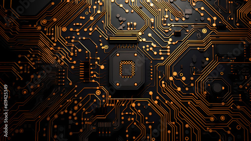 3D Render: Circuit Board Detail.
Generative AI photo