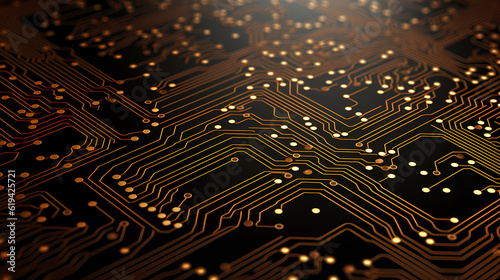 3D Render: Circuit Board Detail.
Generative AI