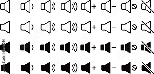 音量マークのアイコンセット