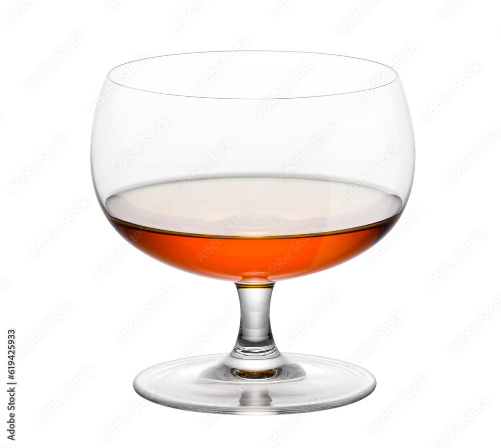 Glass of cognac alcoholic drink Glass of cognac alcoholic drink