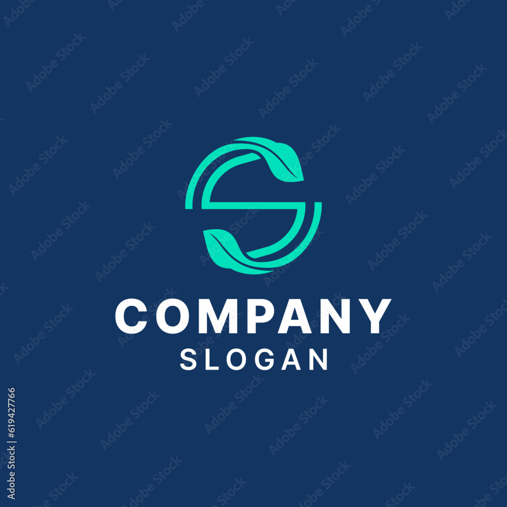 Fototapeta premium Letter S Nature Simple Modern Logo