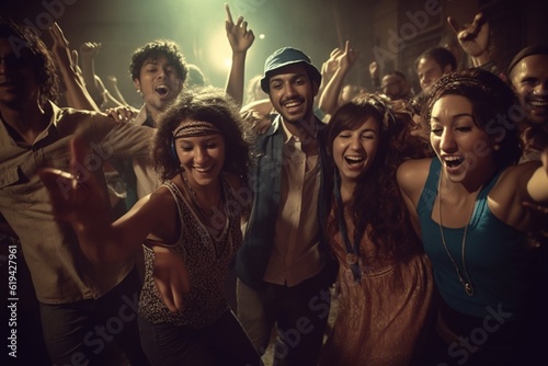 Latin party, dancing people, Generative Ai