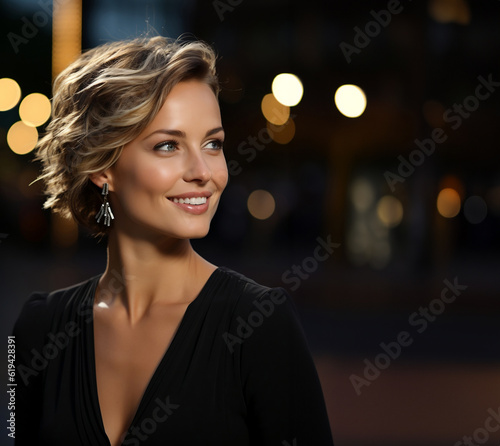 Closeup of an elegant business woman with glamorous look. Women concept and copy space for promotion or cover
