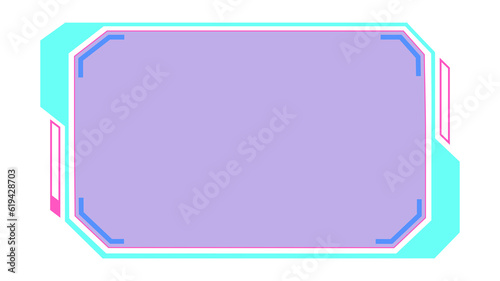 Abstract HUD display infographic sci-fi futuristic frame information