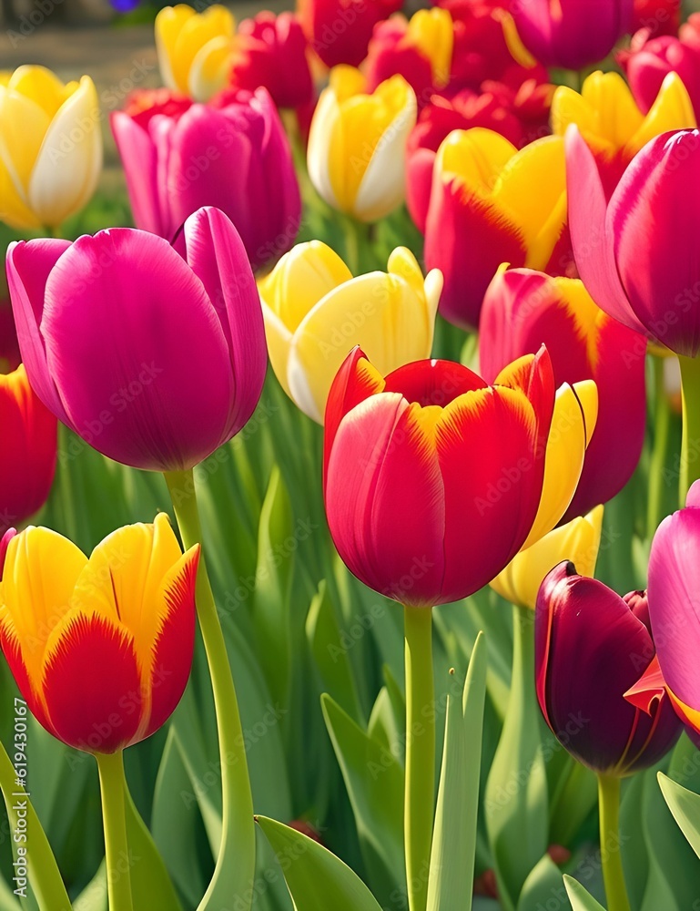 red and yellow tulips red and yellow tulips