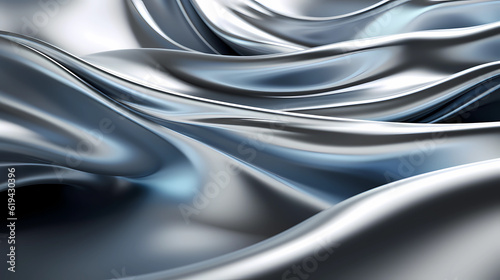Abstract wavy background grey colors , Generative AI