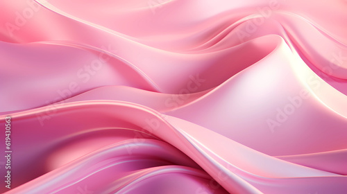 Abstract background with pink waves, Generative AI