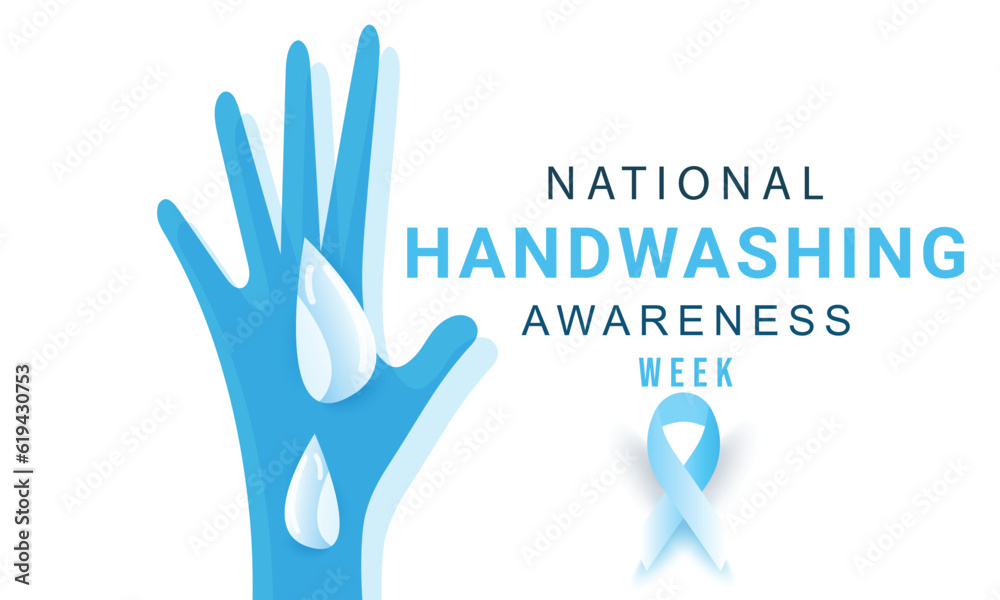 Fototapeta premium National Handwashing Awareness Week. background, banner, card, poster, template. Vector illustration.