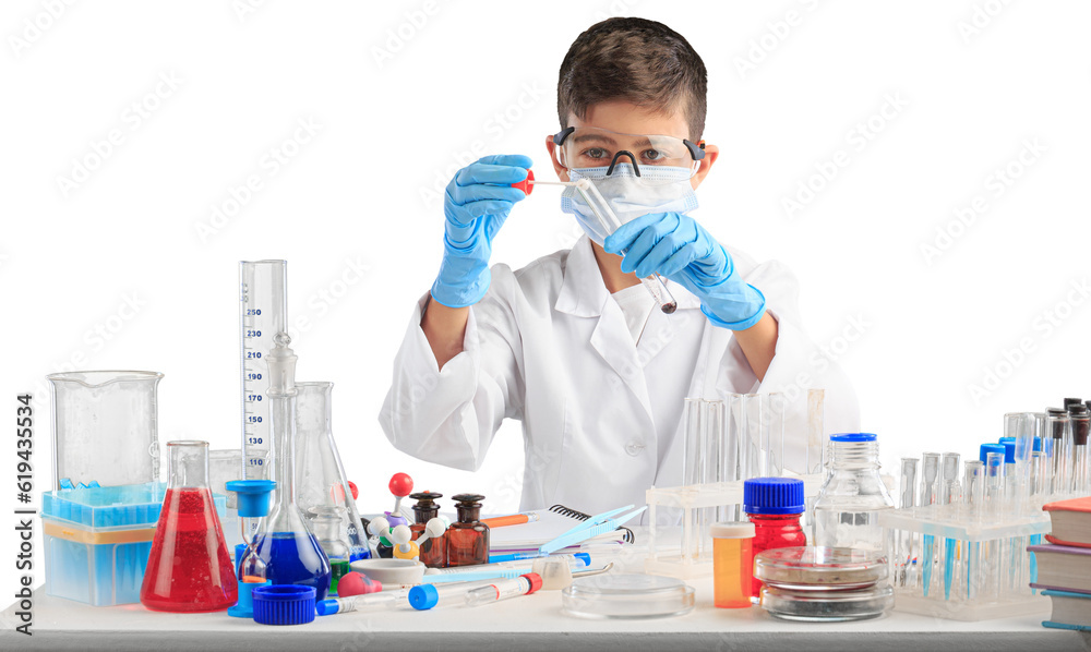 Little child chemistry with water for easy science experimental online class, new normal and distance learning, e-learning for kid in covid-19 pandemic. Little child chemistry with water for easy science experimental online class, new normal and distance learning, e-learning for kid in covid-19 pandemic.