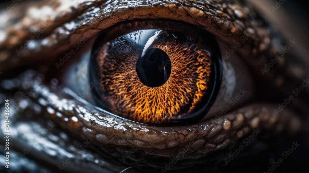 Macro photo of reptile eye Macro photo of reptile eye
