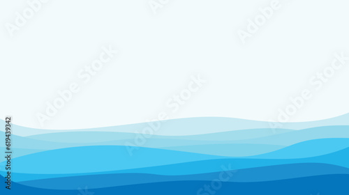 Abstract background with waves in blue tones for websites and graphic resources.