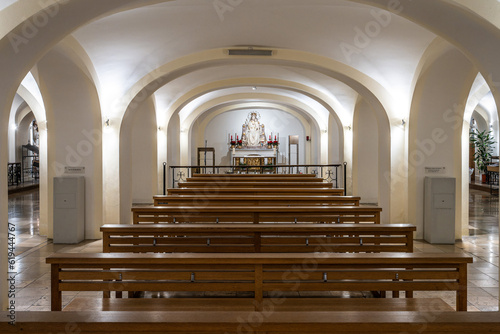 Interior of the Buergersaalkirche, Citizen's Hall Church at Munich, Germany. It was built in 1709 photo