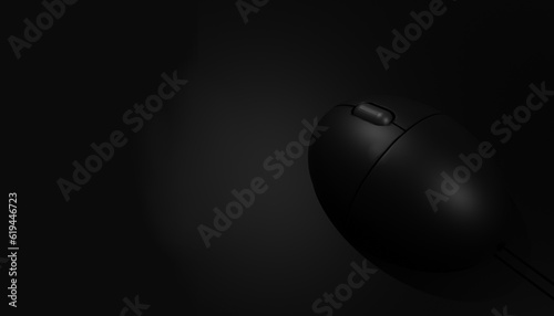 Mysz komputerowa czarne tło