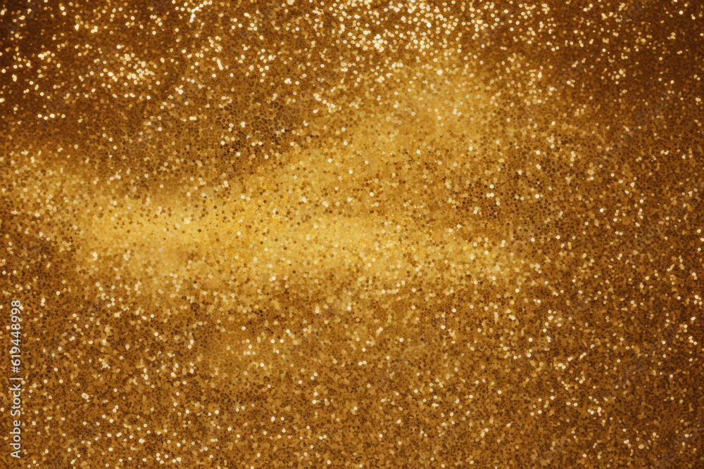 Gold glitter festive sparkle foil texture. Golden background.