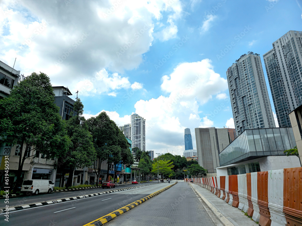 The beautiful morning view in Pudu, Kuala Lumpur, Malaysia The beautiful morning view in Pudu, Kuala Lumpur, Malaysia