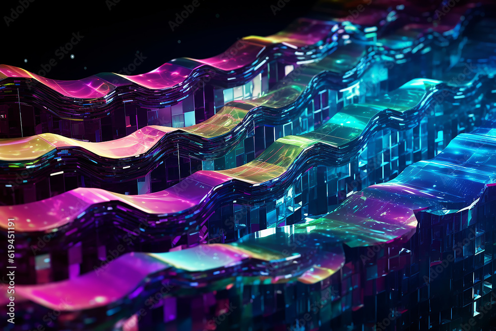 abstract computer background chips future concept. generative ai