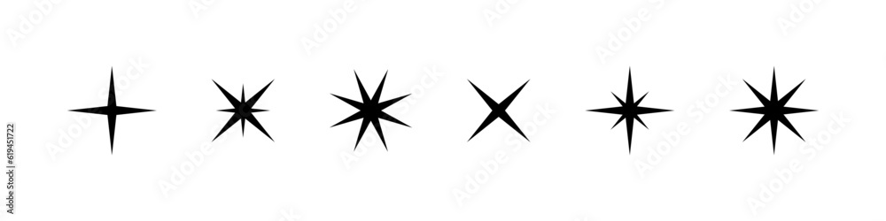 Star. Stars vector icons. Stars black. Stars collection. Star isolated in modern flat design. Vector illustration Star. Stars vector icons. Stars black. Stars collection. Star isolated in modern flat design. Vector illustration