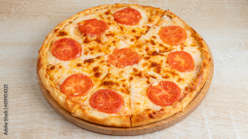 Pizza margarita isolated