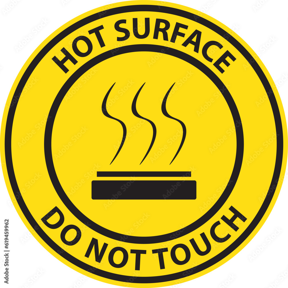 Do Not Touch Caution Sign