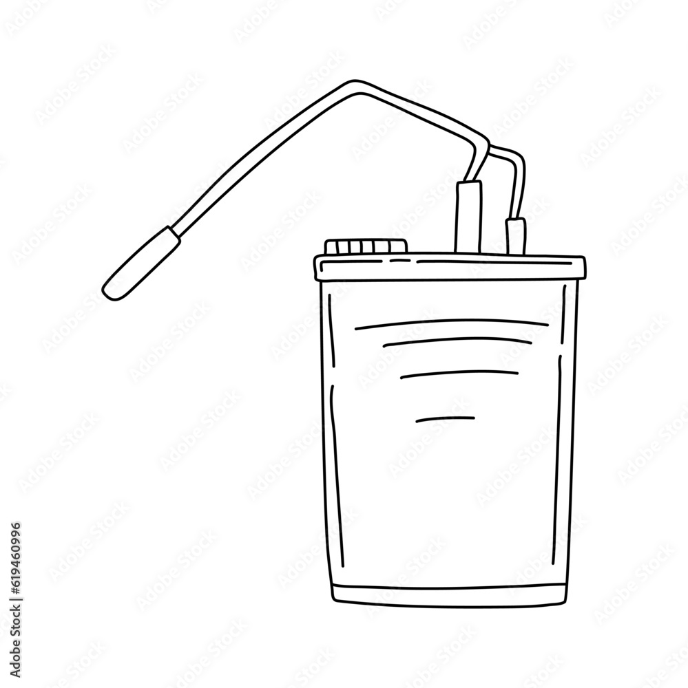 pesticides line vector doodle simple icon design