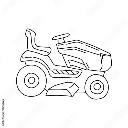 Vector hand drawn mover outline doodle icon. Mover sketch illustration for print, web, mobile and infographics isolated on white background