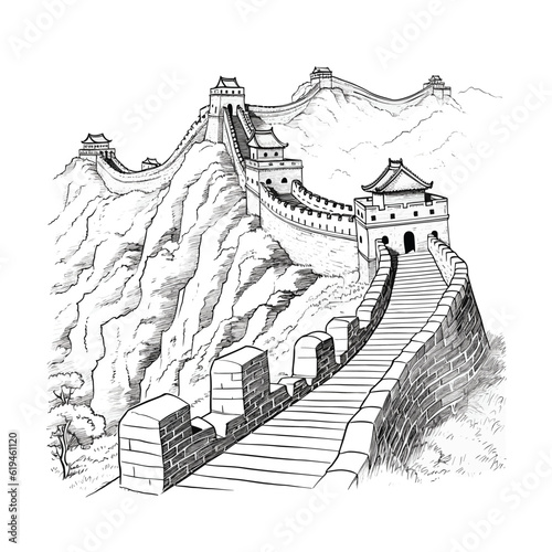 Fotografia, Obraz The great wall of china