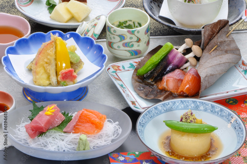 会席料理 和食 盛付 会席料理 和食 盛付