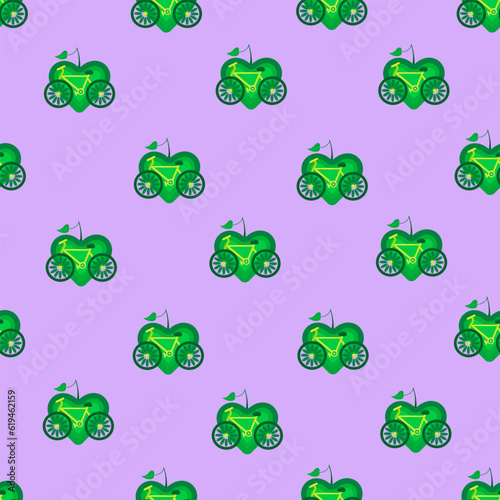 No plastic, go green, Zero waste concepts. Reduce, reuse, refuse, Recycle, Rot - ecological lifestyle and sustainable development. Flat hand drawn style illustrations seamless pattern vector drawing.
