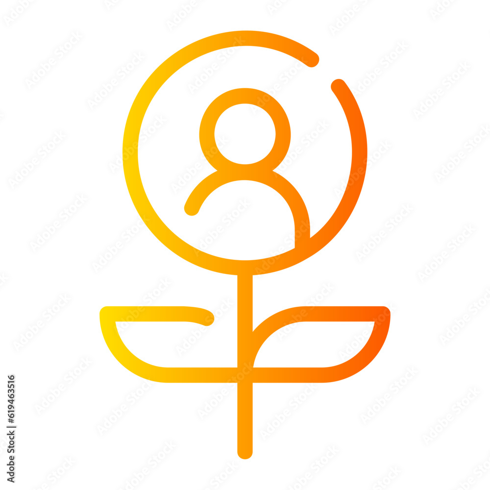 growth gradient icon growth gradient icon