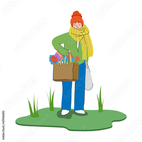 gardener with shovel