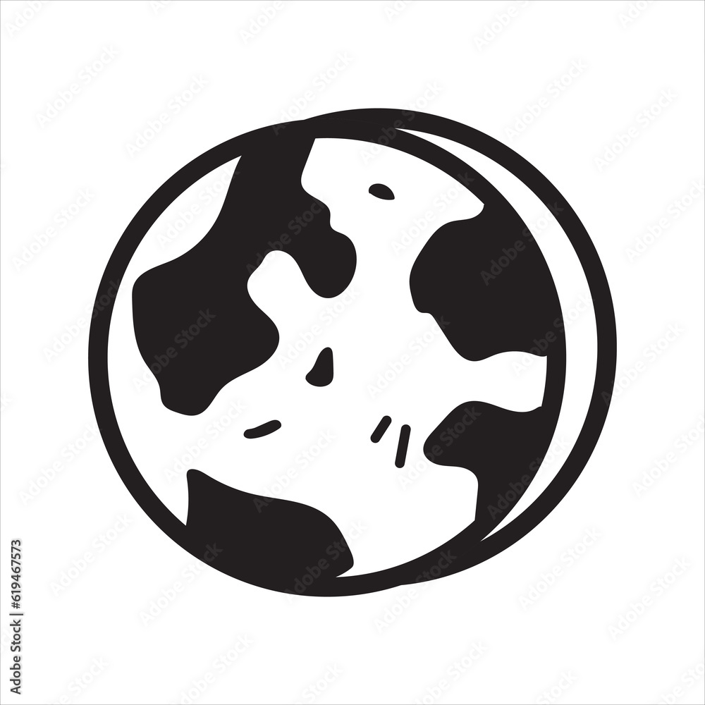 Globe icon. World planet earth icon. Vector and glyph Globe icon. World planet earth icon. Vector and glyph